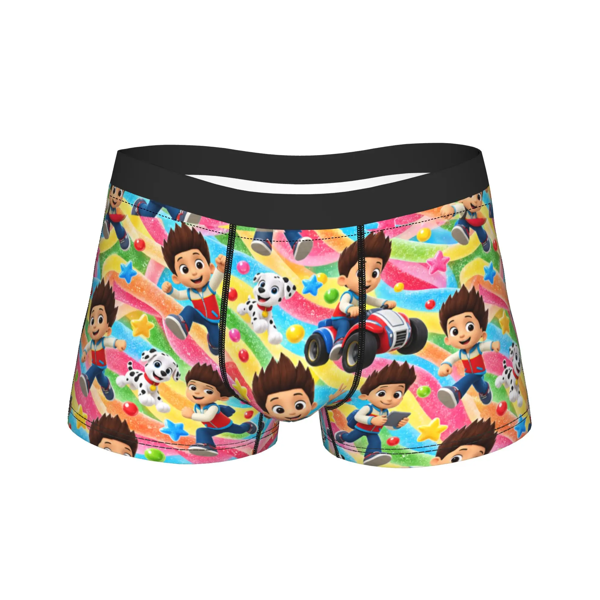 Paw Dogs Puppy Hero Boy Candy Art Boxershorts  Pouch Underwear Hot Sale Customs Shorts Briefs Funny Males Underpants Plus Size