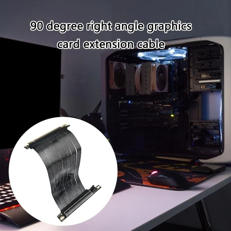 Advanced PCIE 5.0 x16 สายเคเบิล GPU ส่วนขยายสำหรับการเชื่อมต่อ GPU ที่มีประสิทธิภาพ