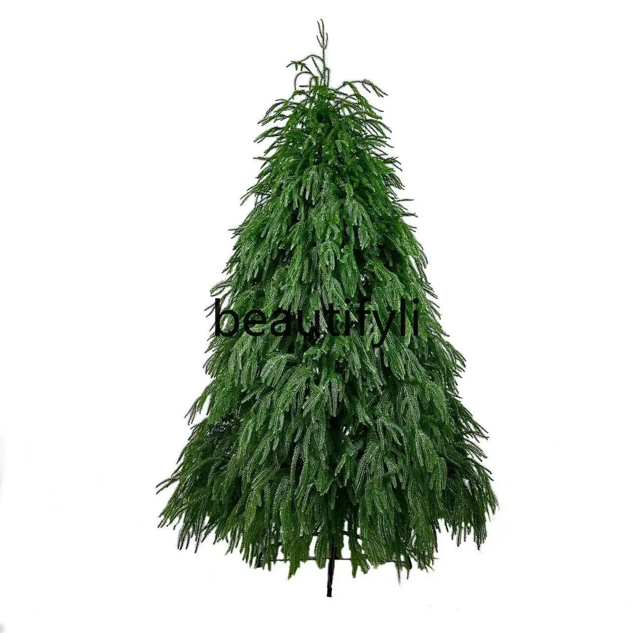 

Christmas, artificial willow tree large indoor shopping mall store clock in holiday decorations