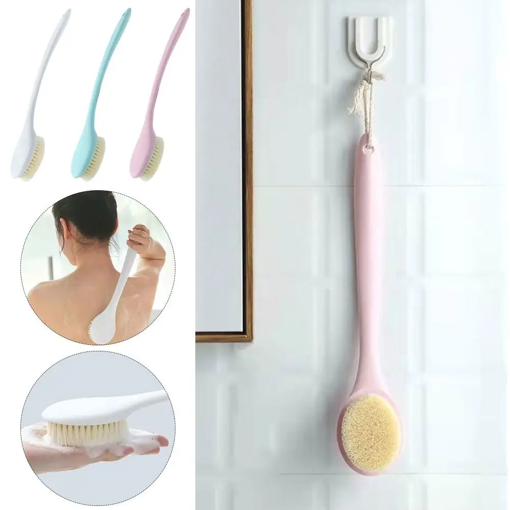 Creative Long Handle Bath Brush Massager Back Rubbing Shower Brush Cleaning Tools Soft Shower Tools