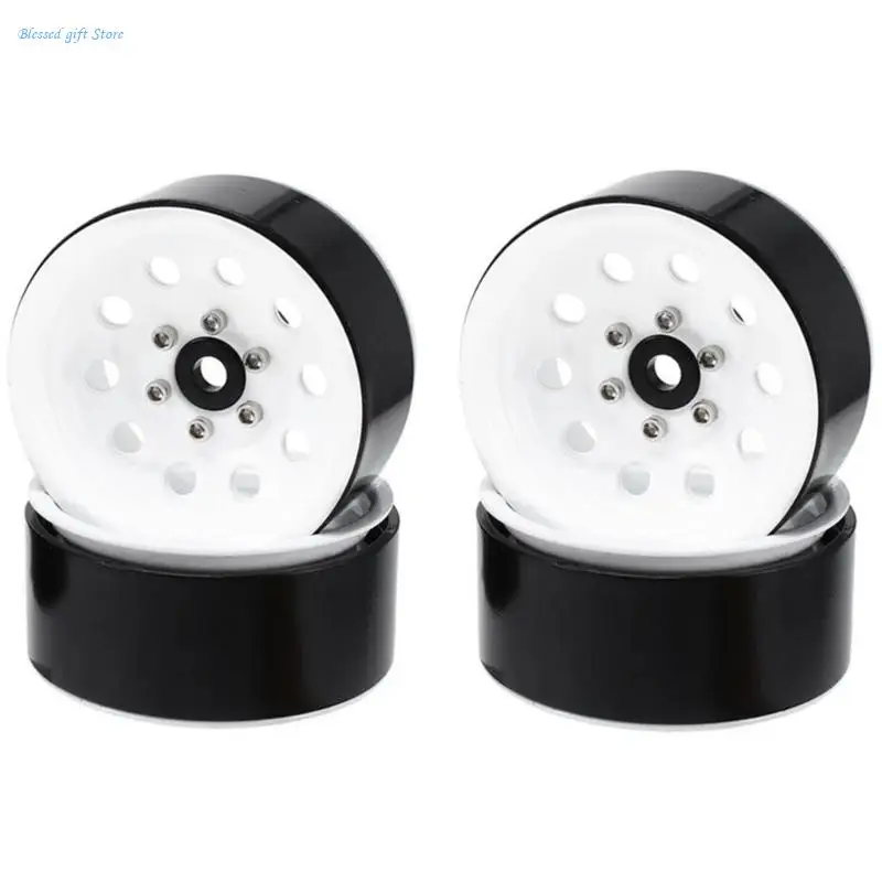 1.9’’ Toy Wheel Rims Hubs Remote Control Offroad Car Modified Kits Wheel Rims 4PCS for 1:10 Car SCX10 Model Vehicle Part