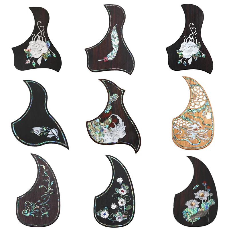 1PC Folk Acoustic Guitar Pickguard Top Quality Self-adhesive Pick Guard Sticker for Guitar Accessories HUATOOL