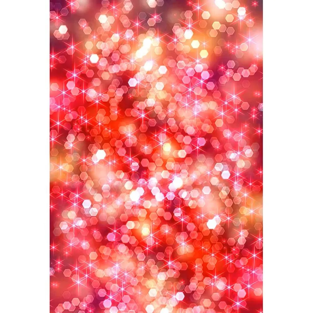 

Bokeh Polka Dots Photography Backdrop Red Printed Glitters Newborn Baby Shower Props Kids Christmas Party Photo Booth Background