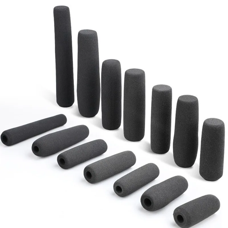 1PC Black Camera microfono parabrezza Soft Foam Mic Sponge Covers per microfoni Video Shotgun