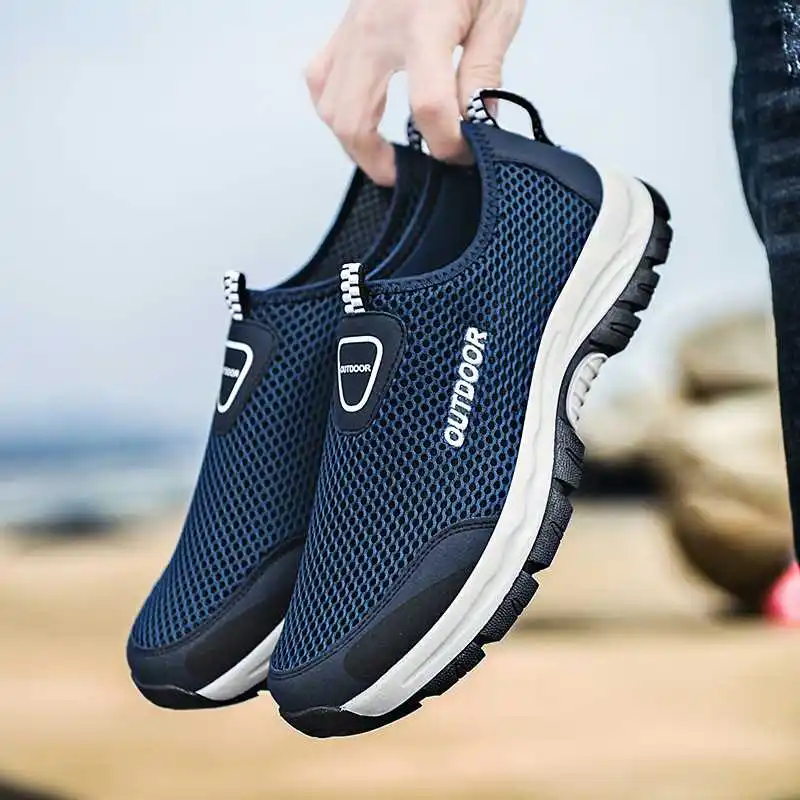 

Men's Summer Sports oes Large Size Four Colors Outdoor Climbing Water oes Breathable Lightweight Comfortable Running Snea...
