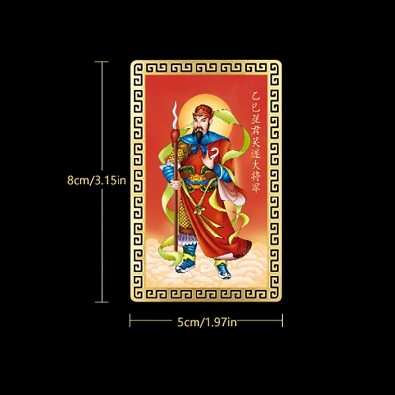 Carte d'amulette Feng Shui Tai Sui, carte d'or, protection de l'exorcisme, cadeau de bouddha, amulette sûre, apporte richesse et sagesse, prière, 2025