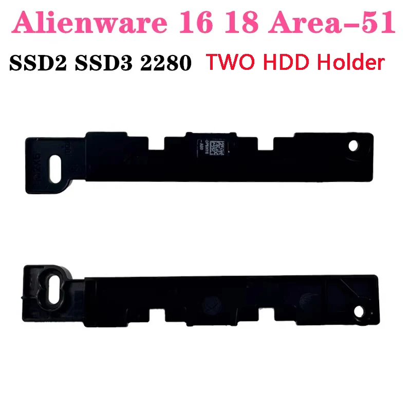 New Genuine Laptop M.2 SSD1 SSD2 SSD3 2280 Bracket Heatsink Plate For DELL Alienware 16 18 Area-51-AA18250 P6NY8 HC02M 6WK1Y