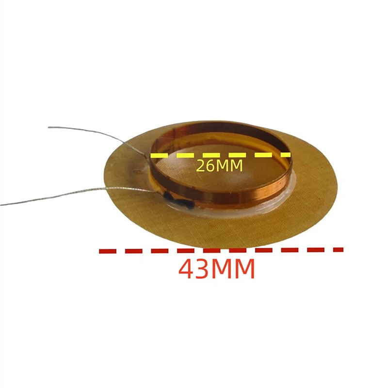 Produtos de reparo de alto-falante, acessórios diy, 25.5mm, buzina, filme agudo, bobina de voz, membrana de substituição de alto-falante