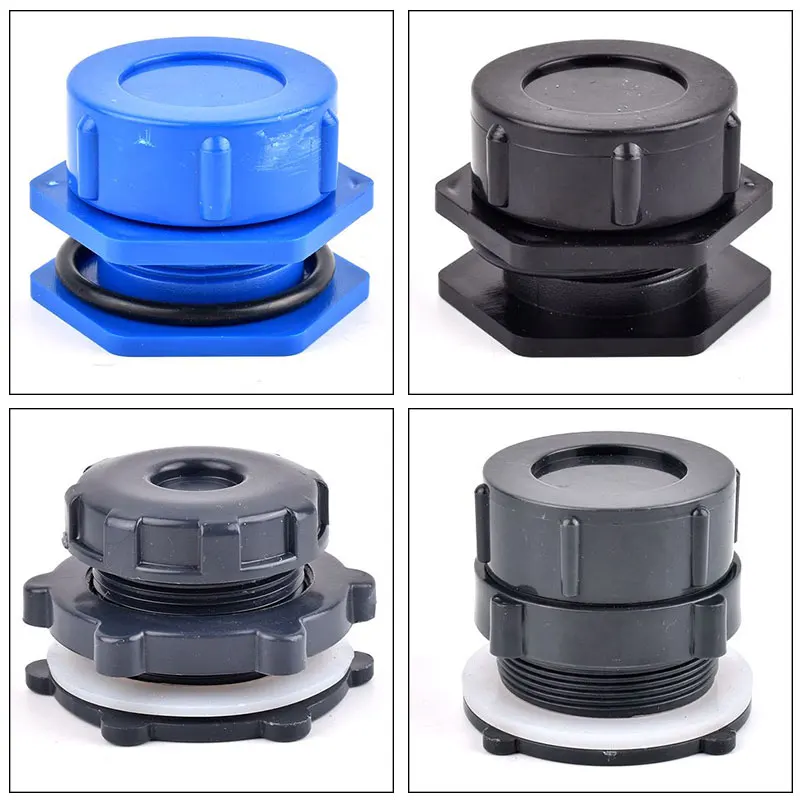 1Pc Aquarium Fish Tank Water Level Plug Manual Drain Connector Inlet Outlet Joint End Cap Garden Landscape Drainage Tube Adapter