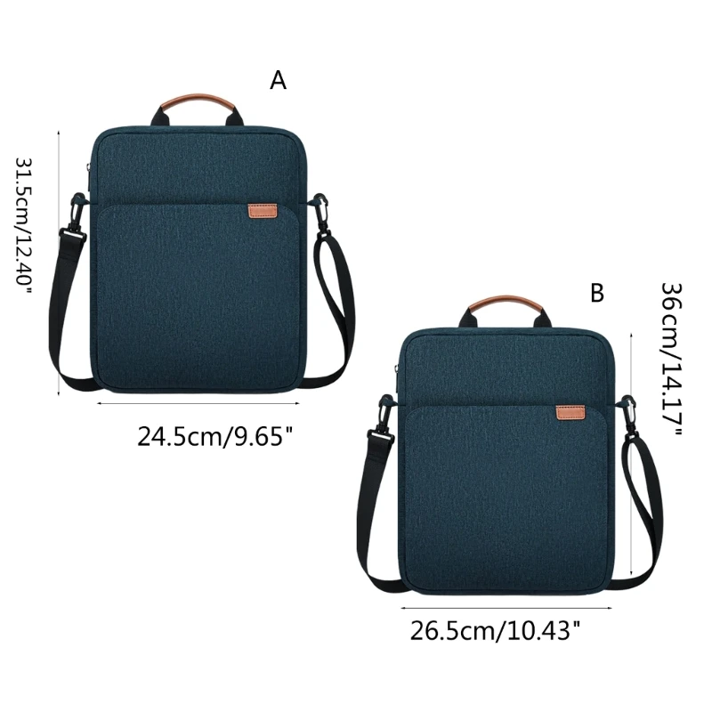 Reise stilvolle und praktische Oxford Stoff Tablet Tasche Umhängetaschen Laptop Organizer für Studenten Profis für 11-13in