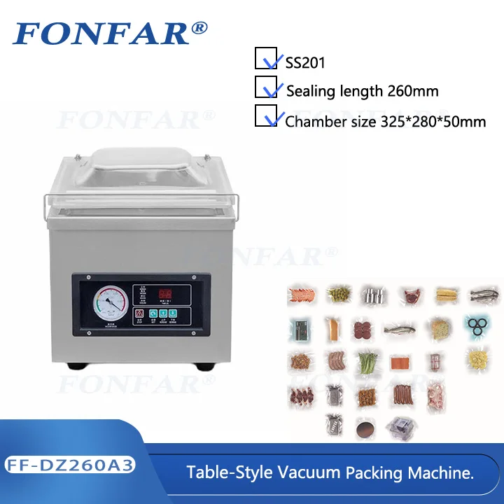 New Arrival Stainless Steel Desktop Vacuum Packer Sealer Equipment Food Vacuum Sealer for Sale