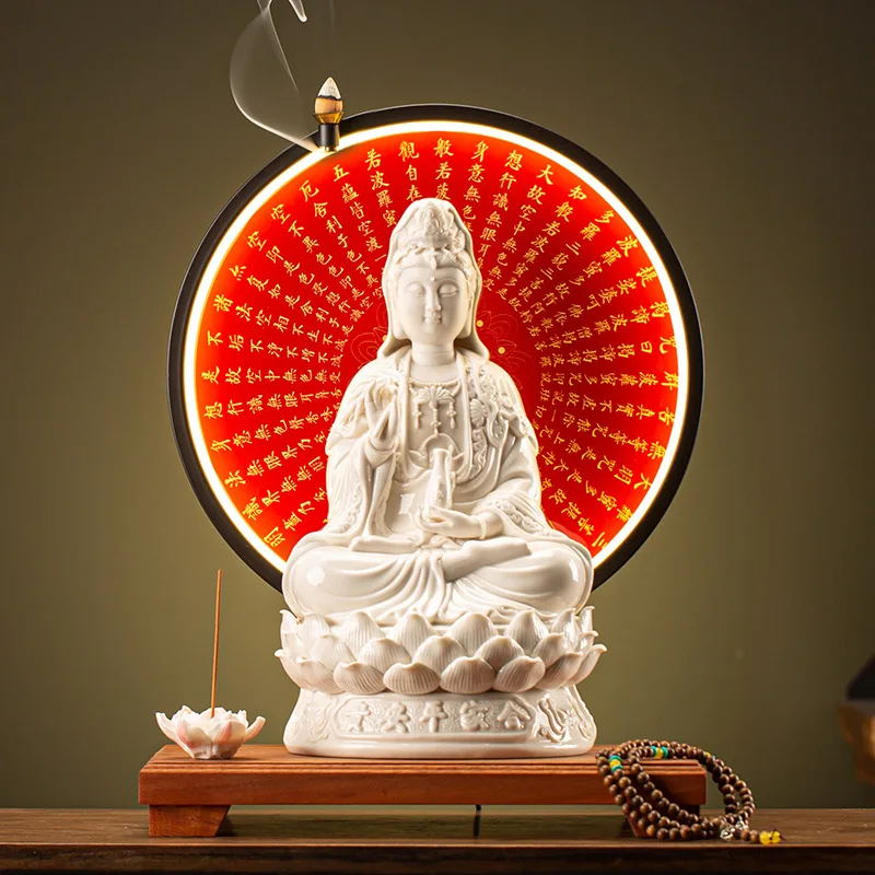 Керамика Dehua, сидящий лотос, Наньхай, Гуаньинь, статуя Будды Бодхисаттвы, гостиная, домашняя статуя Будды, украшения