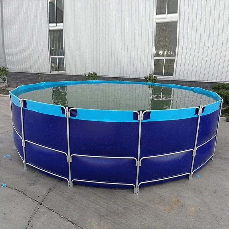 exquisite craftsmanship PVC Foldable Fishpond Pond Fish Farm Water Tank Waterproof Cloth Aquaculture Bioplastic PVC Fish Pond