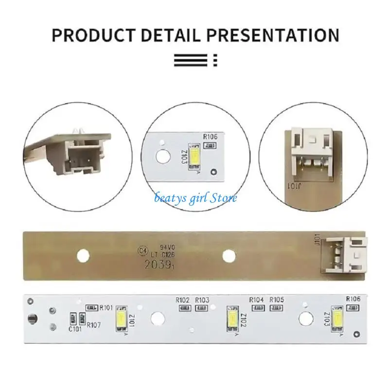 

C7AB 2pcs Energy Efficient LED Lamp Board for Refrigerator Simple Install PS11767930