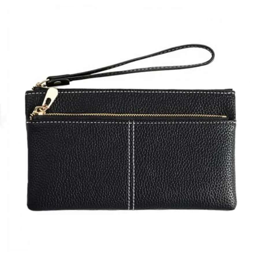 

Кожаные кошельки-клатчи для женщин с ремешком на запястье, держатели для телефона и кредитных карт