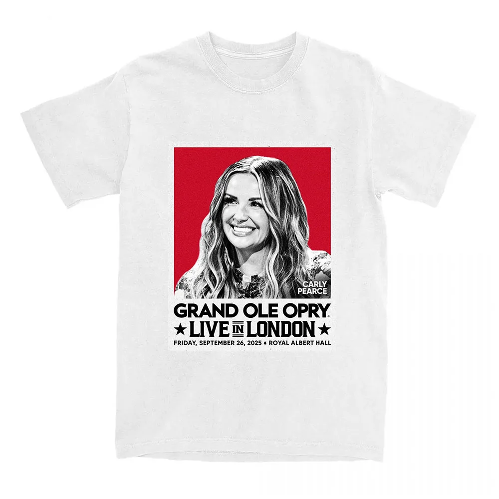 

Carly Pearce Sep 26 2025 Royal Albert Hall London Tour T-shirts Singer Graphic Printing Tshirts Fashion Summer Cotton Women Tees