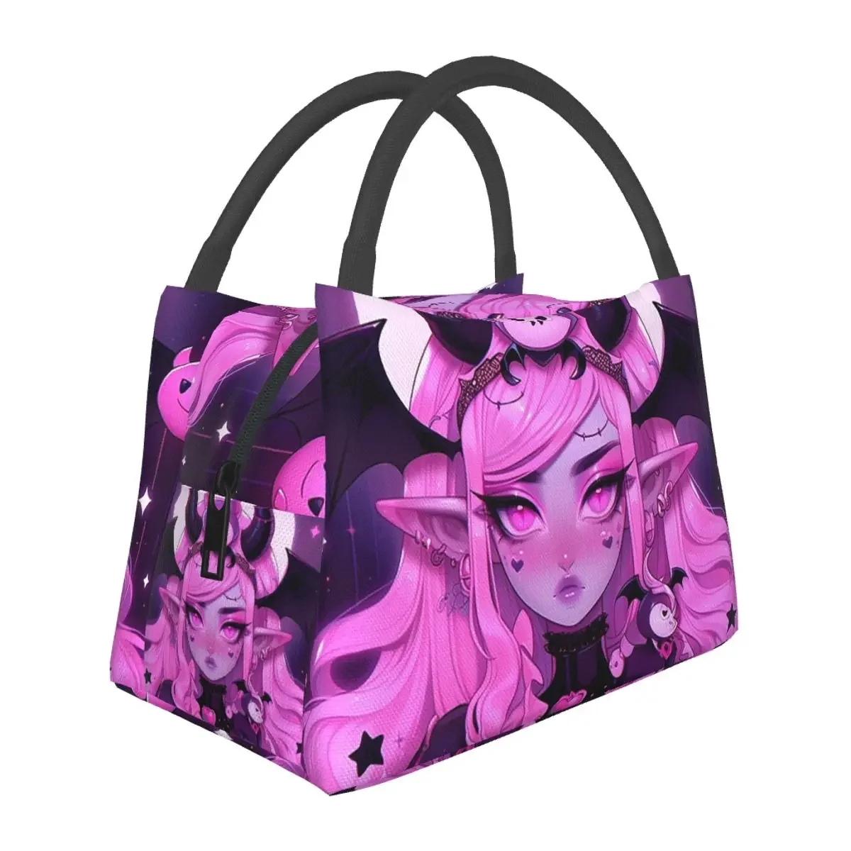 

Anime Girl Lunch Bags Insulated Bento Box Lunch Tote Picnic Bags Thermal Bag for Woman Kids Travel