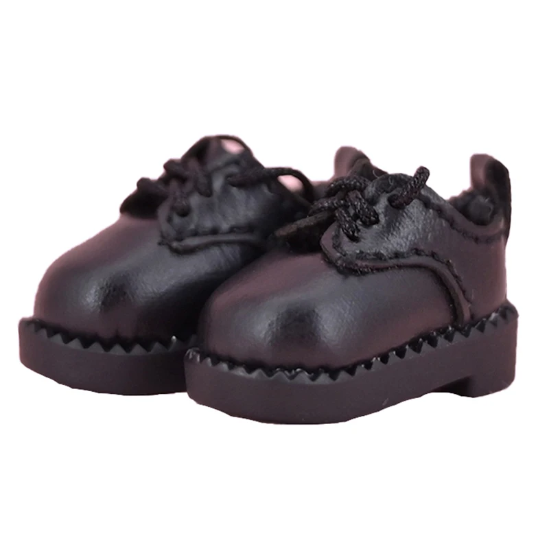 Sapatos de boneca ob11, sapatos de couro estilo retrô adequados para 1/12 bjd p9 p10 ymy asi2.0 gsc ufdoll acessórios de sapatos