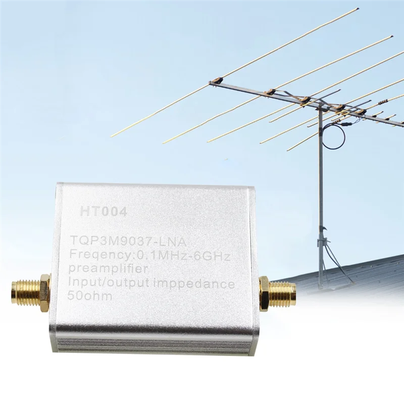 

-ABAB HT004 малошумящий усилитель 100K-6Ghz 20Db с высоким коэффициентом усиления, модуль LNA для RF и SDR