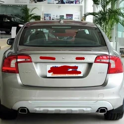 Suitable for Volvo S60 rear trunk lid spoiler fender carbon black sport modified parts 2011-2019