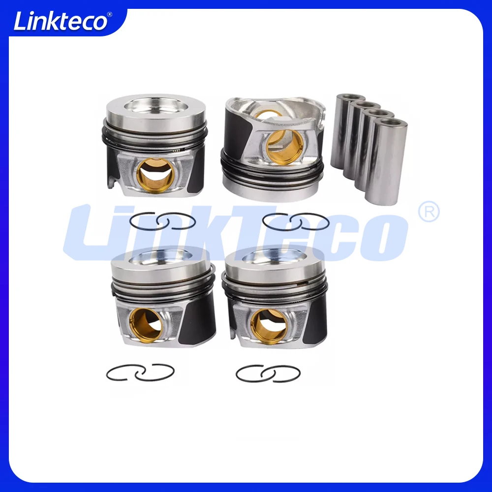 Engine Part Piston & Ring Set Fit 2.0 T L L4 Diesel For 04-19 AUDI A3 A4 A5 A6 Q5 TT SEAT ALTEA LEON Skoda VW AMAROK BEETLE 2.0T