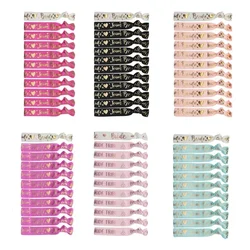 11pcs/set Bachelorette Party Wristbands Team Bride Bracelet Bride To Be Wedding Decoration Hen Party Supplies Bridal Shower