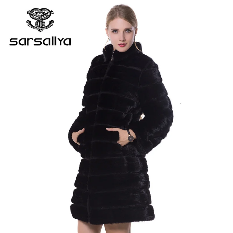 Mink Coats Women Real Genuine Mink Fur Coats For Women 2022 Winter Jackets Black Long Plus Size Real Mink Fur Women Clothes