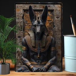 Anubis Of Egypt Vintage Metal Sign - Wall Art For Home, Office, Gym, Or Kitchen Decor - Perfect Gift For Mother'S Day & Boys