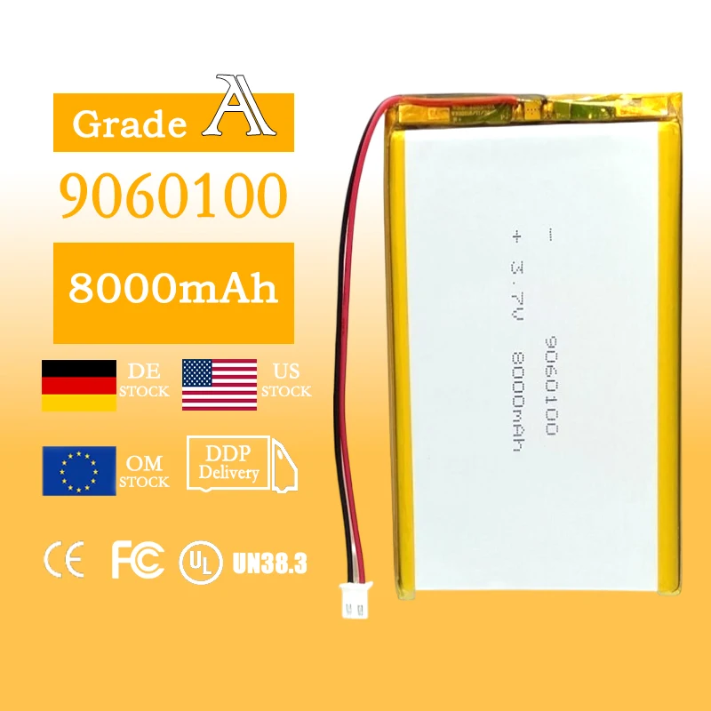 606090 3.7V 4000mAh Ternary Lithium Polymer Battery for Power Banks, LED Devices, and High-Power Electronics