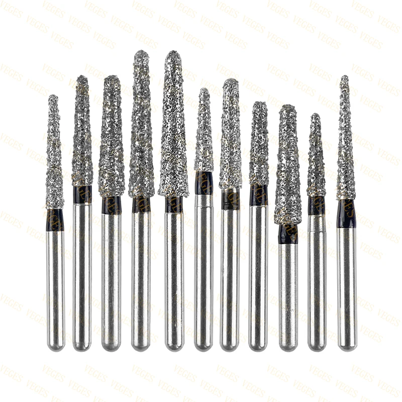 TR Type Extra Coarse Dental Diamond Burs Standard Dentistry Strawberries Drills Dentist Tools FG High Speed Bur 1.6mm 10pcs