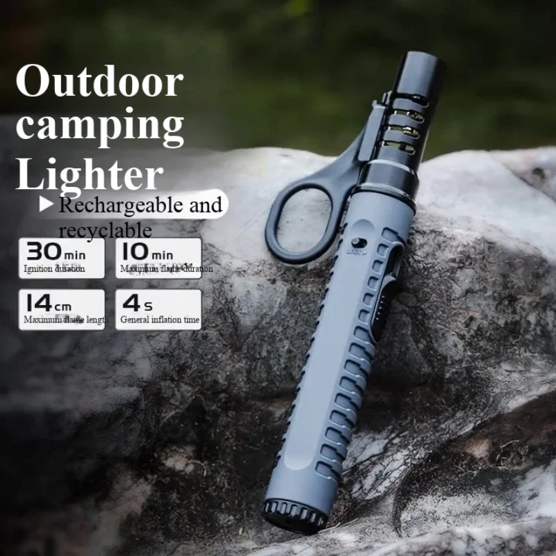 

Outdoor Camping Handheld Igniter Inflatable Portable Outdoor Windproof Camping Barbecue Kitchen Moxibustion Flamethrower ﻿