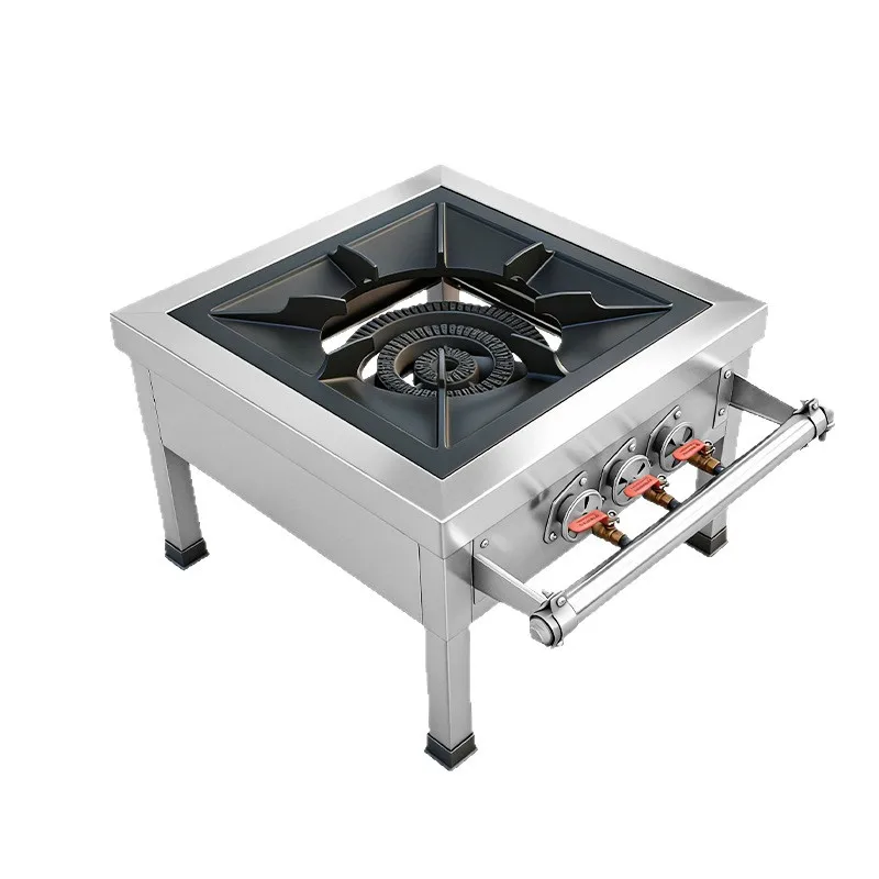 Commercial Stainless Steel Low Leg Soup Stove Gas Braised Meat Cooker Flame Failure Protection