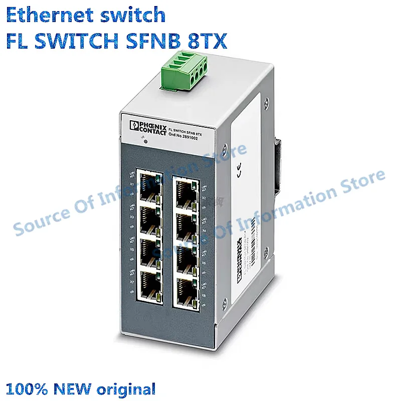 

2891002 100Mbps 8-port industrial Ethernet switch FL SWITCH SFNB 8TX