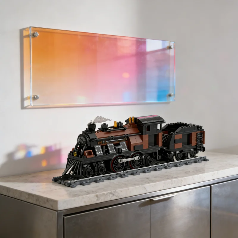 

501pcs MOC Brickticks Engine Works SG Class 001 4 2 Atlantic Train Model Building Blocks Creative Gift DIY Display Decor Adult