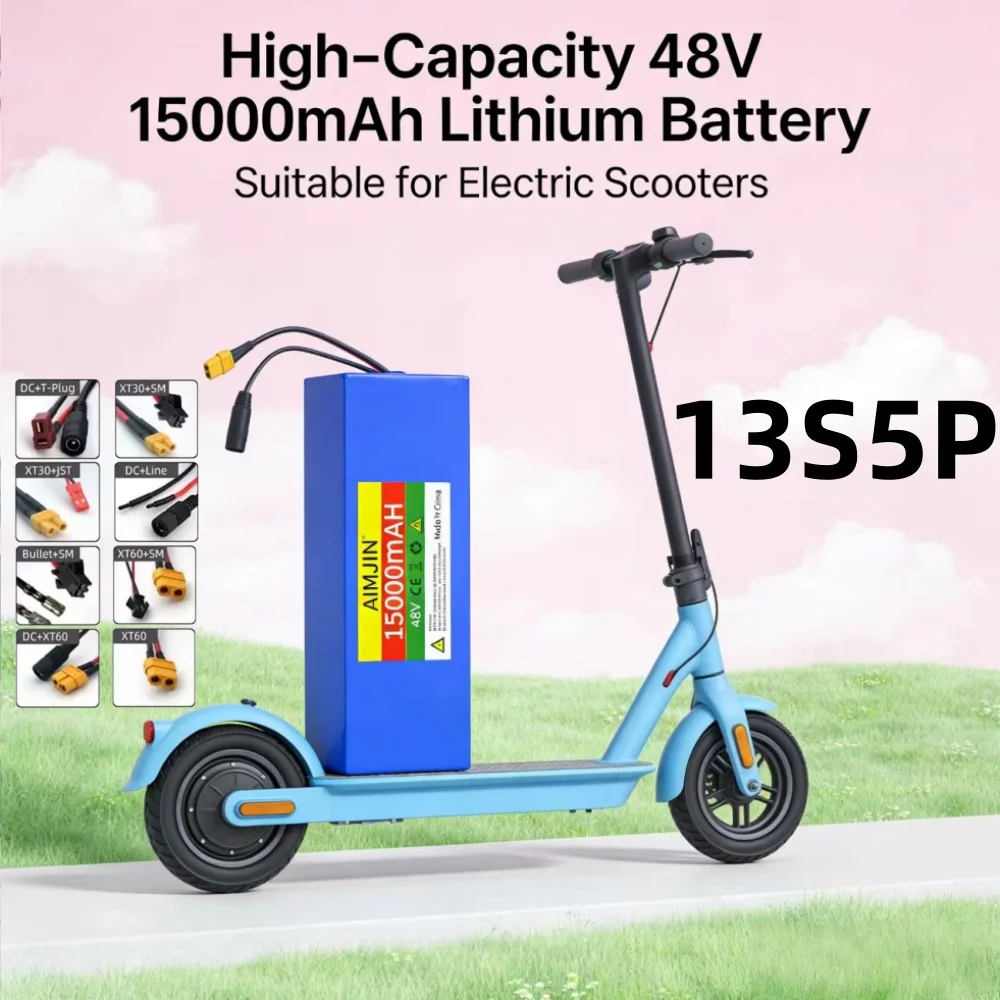 

Оригинальный литий-ионный аккумулятор 48В 15Ач 1500Вт 13S4P для электросамокатов CitycocoBMS 54.6В