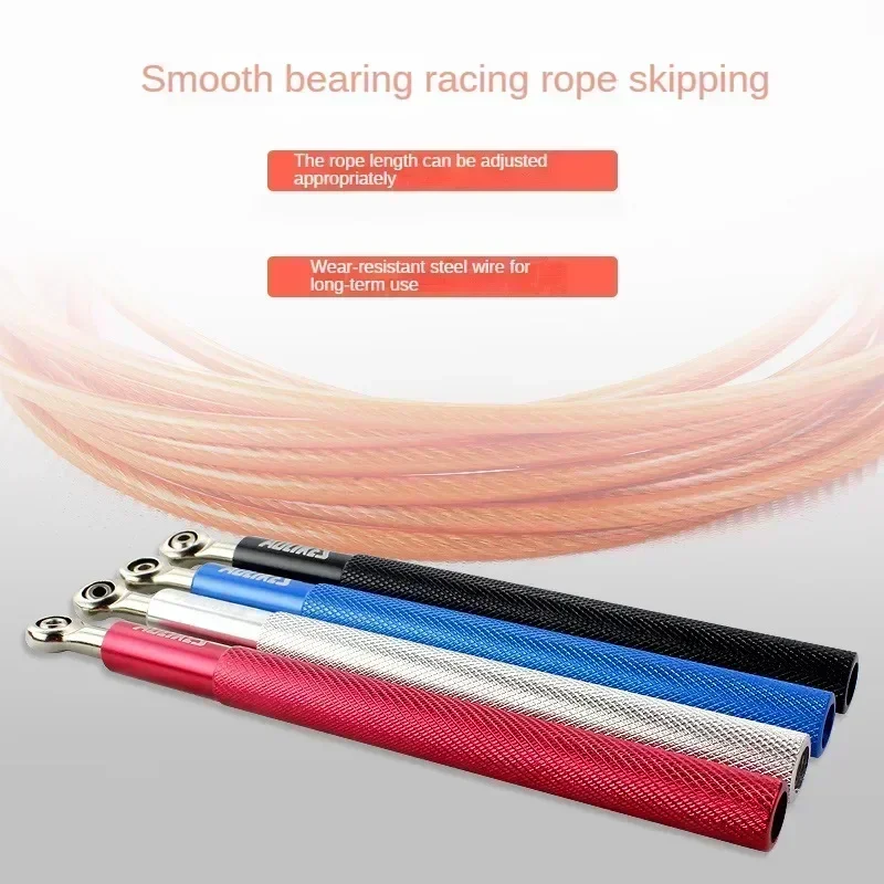 1PCS Crossfit Speed Jump Rope Professional Skipping Rope For MMA Boxing Fitness Skip Workout Training With Carrying Bag