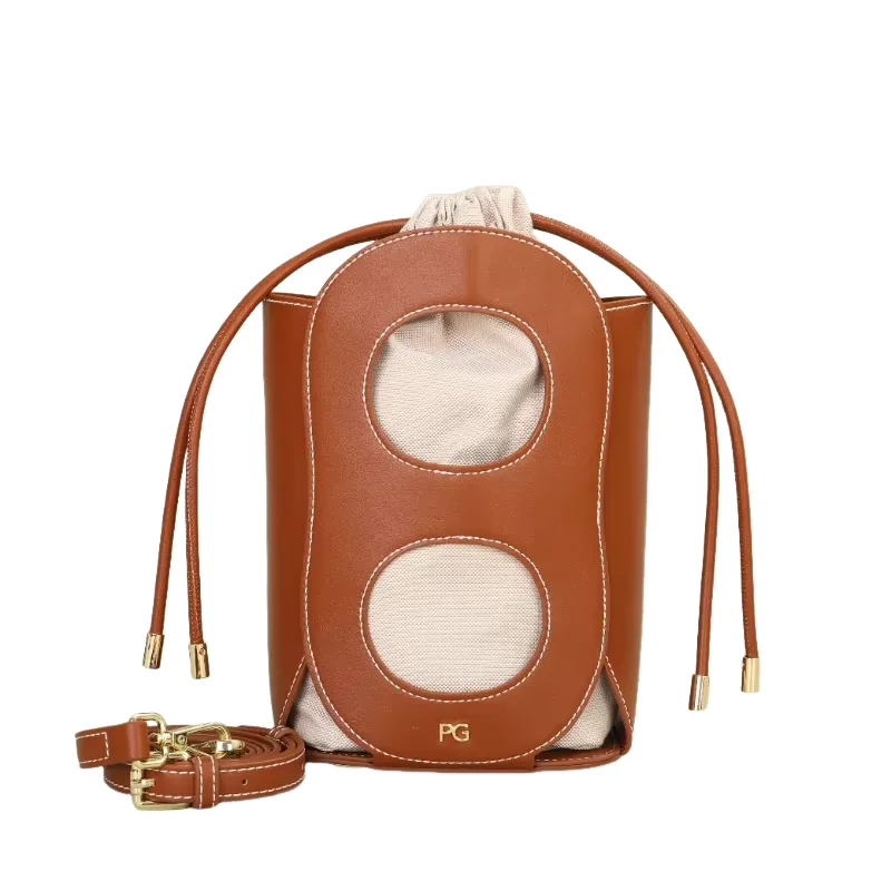 

PG Women's Fashion Shoulder Bag High Quality Crossbody Bag Luxury Brand 2024 New Trend Solid Color Cutout Tote