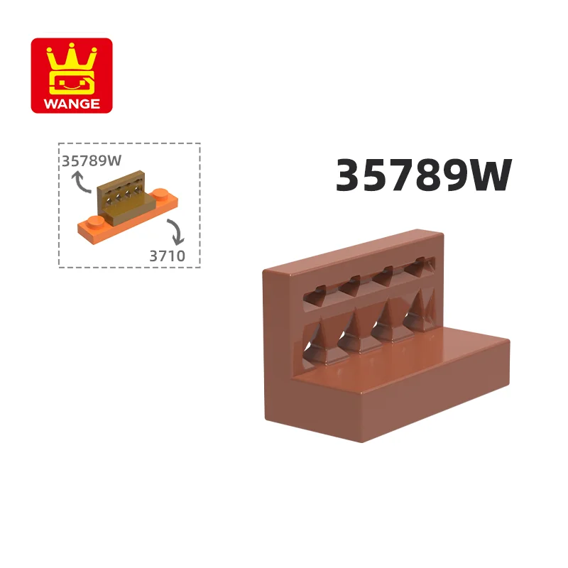 

Wange 100g/218Pcs 35789W European-style banister with 2 holes Building Blocks Moc Accessories Compatible with Brick Toys For C