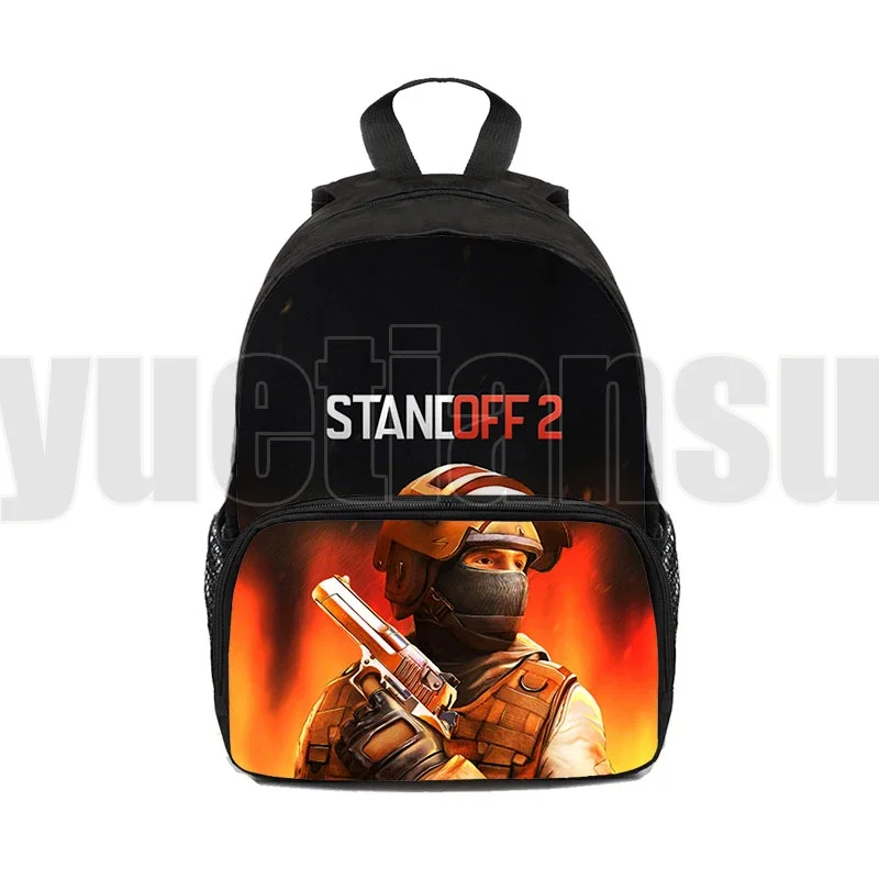 12/16Inch Mochila 3D Standoff 2 Backpacks Boys Shooting War Game Back To School Bags Children Canvas Cartoon Book Bag Girls New