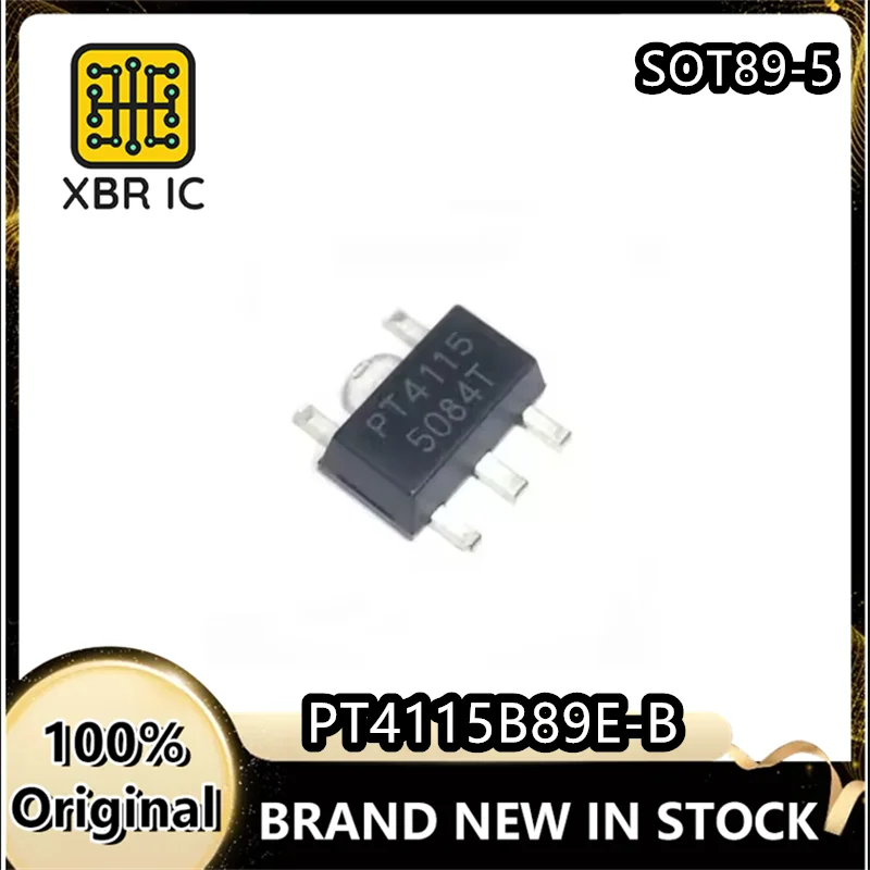 (40/50 Pieces) PT4115 PT4115B89E 30V/1.2A SOT-89 LED Step-down Constant Current Driver IC Brand New Original Spot Fast Delivery