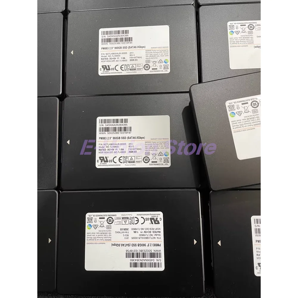 

PM883 для сервера Samsung Enterprise, твердотельный жесткий диск MZ7LH960HAJR-00005, 960G SSD SATA 2,5 дюйма