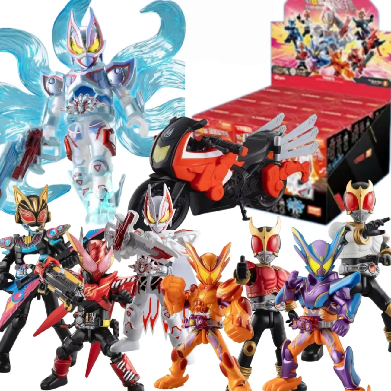 In Stock Blokees Kamen Rider Building Blocks Figure Star Edition Vol 6 Galaxy Geats Nine Tailed Fox Anime Toy Blind Box Gift
