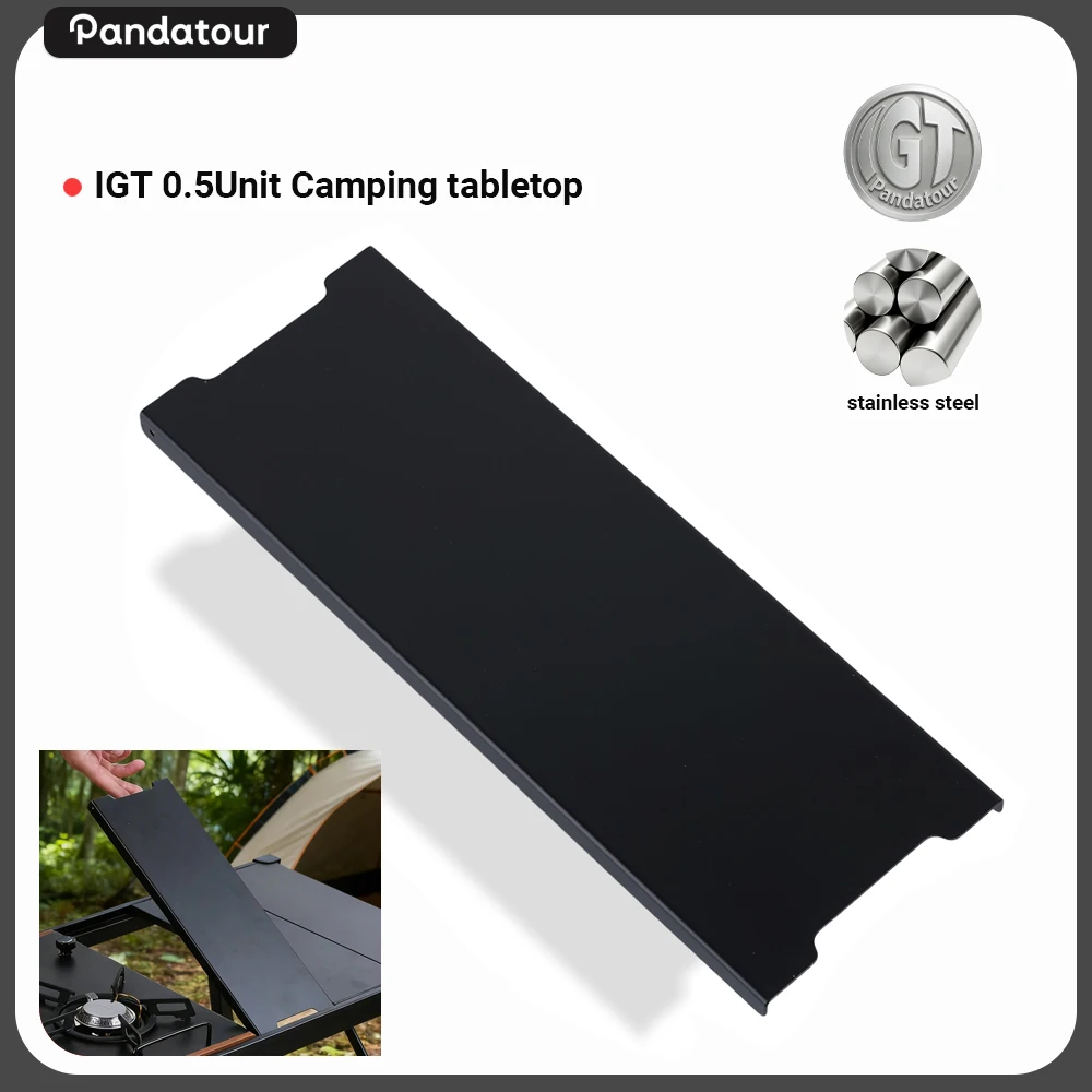 

Набор для кемпинга Pandatour IGT 0.5UNT: Настольная тарелка из нержавеющей стали, легко устанавливаемые DIY-аксессуары, доска из натурального бамбука, 0.5, для пикника