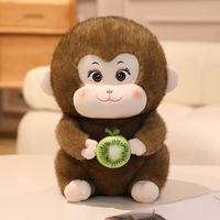 18/25/35cm New Kiwi Monkey Doll Simulation Stuffed Plush Toy Cartoon Anime Cute Pillow Children's Birthday Gift Fun Doll
