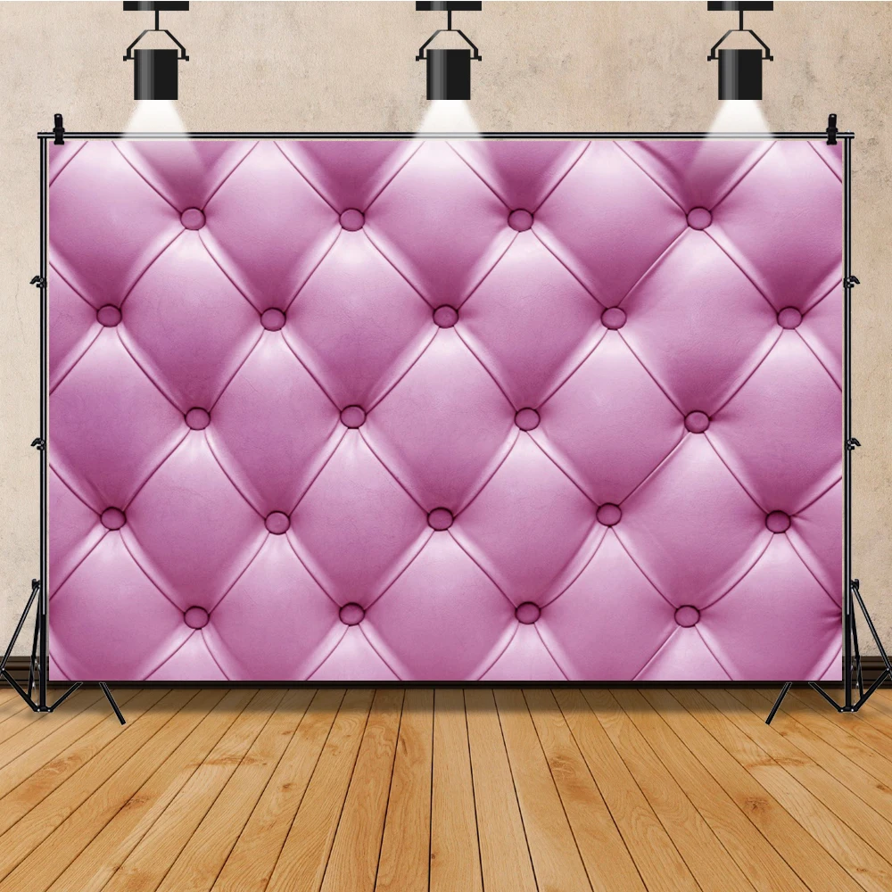 Diamond Leather Headboard Bed Photographic Backgrounds Bedroom Decor Birthday Party Photo Backdrop Portrait For Studio Props