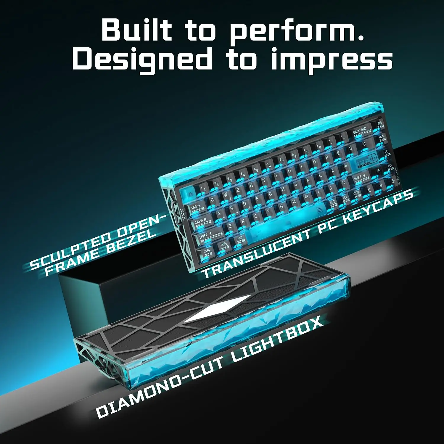 AULA HERO 68XS Gaming Keyboard Magnetic Switch Mechanical Keyboard Rapid Trigger 8K Return Rate 128K Scan Rate RGB Backlit - view 5
