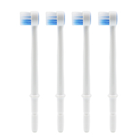 4pcs Brush Head Tips Replacement Tips Compatible with Waterpik Water Flosser WP-100, WP-100W, WP-260