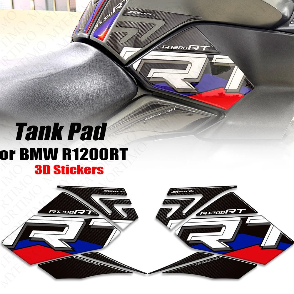 For BMW R1200RT R 1200 RT R1200 Motorcycle Fuel Tank Sticker Moto Decals Side Fender Mudguard 3D Stickers