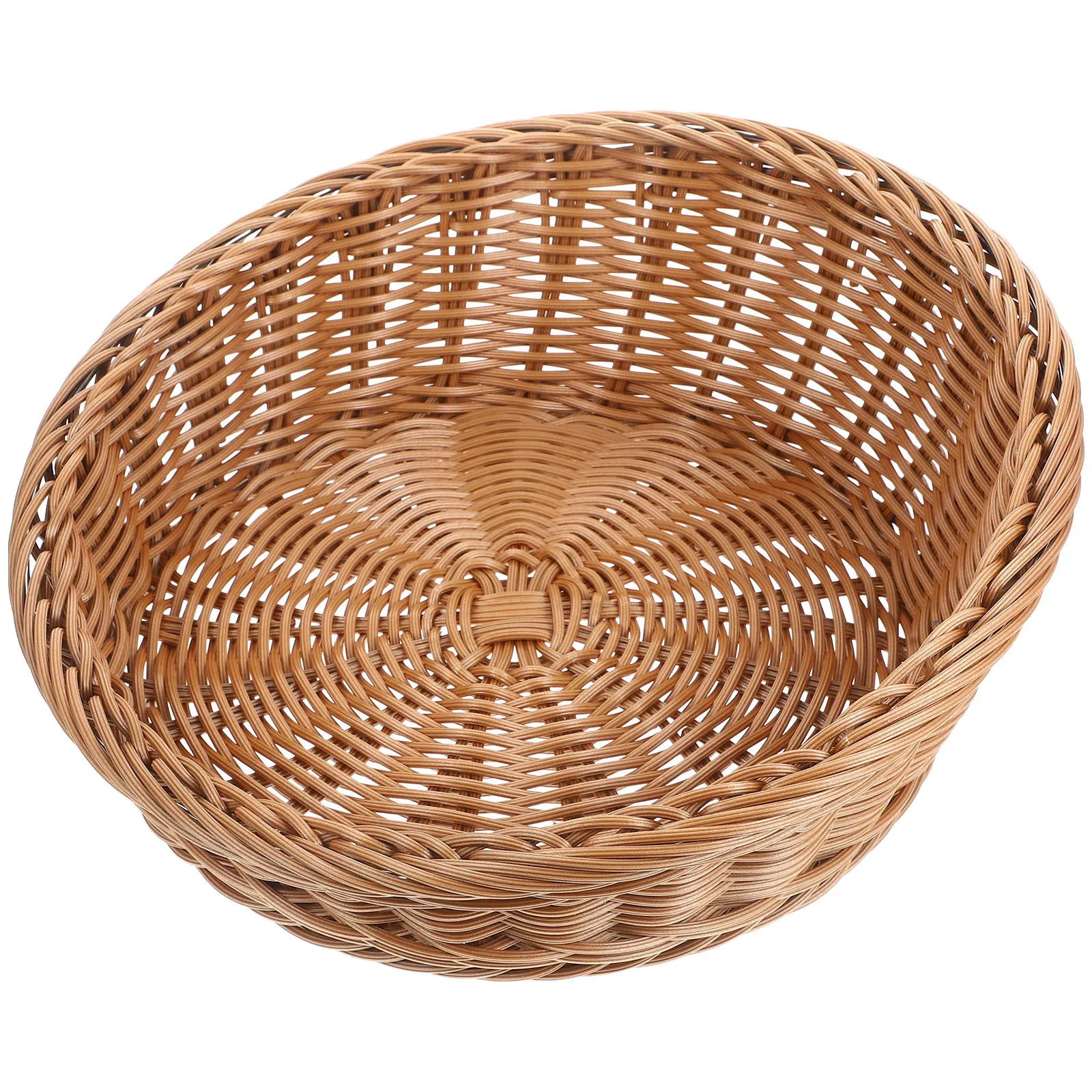 

Weaving Fruit Storage Basket Wear-Resistant PP Material Multifunction Kitchen Food Organizer Snacks Bread Holder