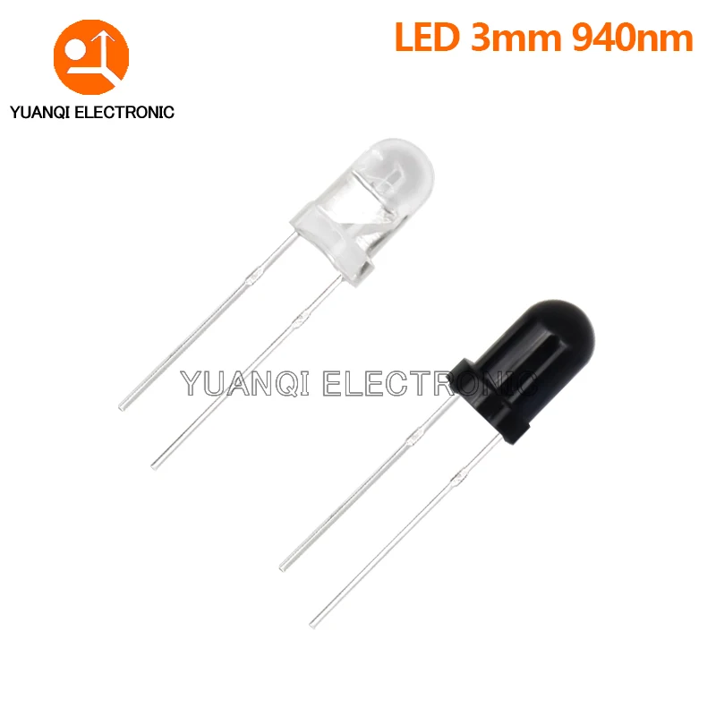 10pcs 3MM 5MM 940nm LED Infrared Emitter and IR Receiver Diode Diodes for arduino